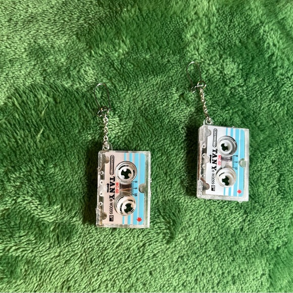 Cassette Tape Earrings - Picture 3 of 5